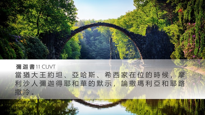 彌 迦 書 1:1 CUVT Bible Verse Image