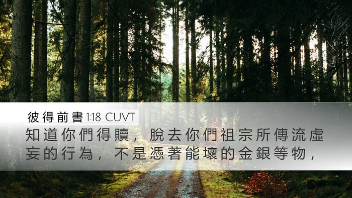 彼 得 前 書 1:18 CUVT Bible Verse Image
