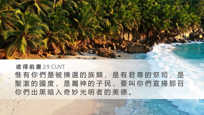 彼 得 前 書 2:9 CUVT Bible Verse Image