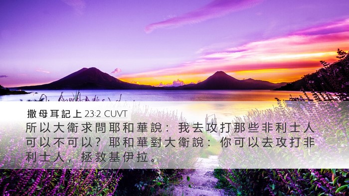 撒 母 耳 記 上 23:2 CUVT Bible Verse Image