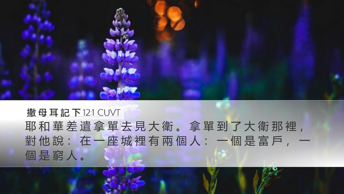 撒 母 耳 記 下 12:1 CUVT Bible Verse Image