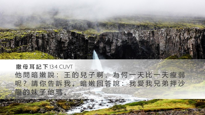 撒 母 耳 記 下 13:4 CUVT Bible Verse Image