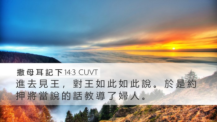 撒 母 耳 記 下 14:3 CUVT Bible Verse Image