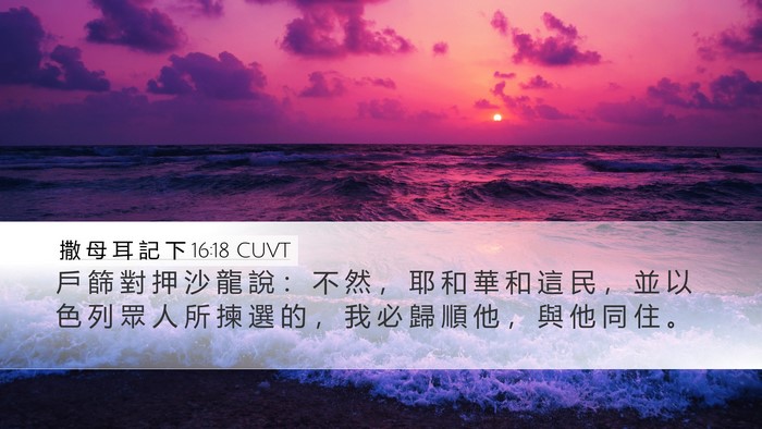 撒 母 耳 記 下 16:18 CUVT Bible Verse Image