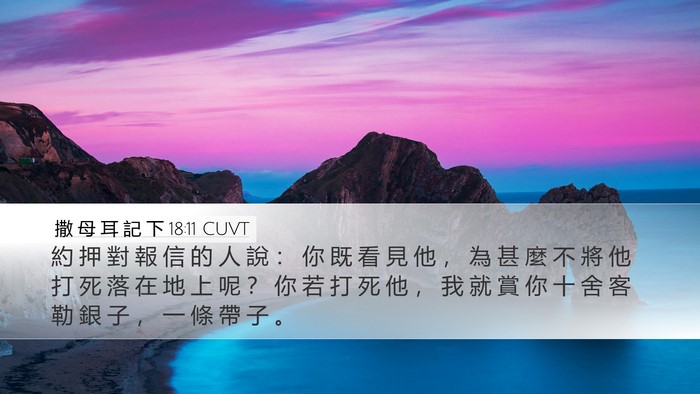 撒 母 耳 記 下 18:11 CUVT Bible Verse Image