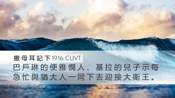 撒 母 耳 記 下 19:16 CUVT Bible Verse Image