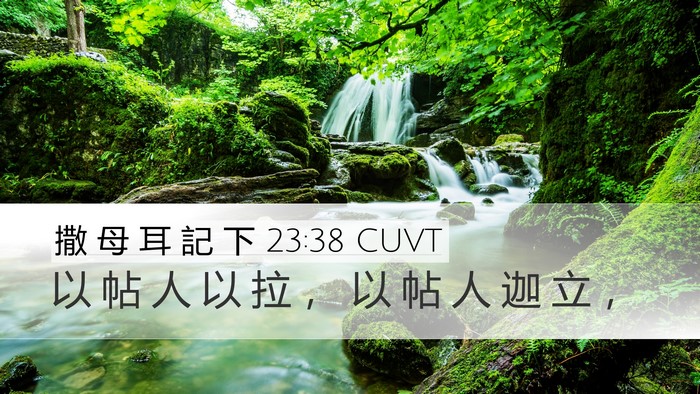 撒 母 耳 記 下 23:38 CUVT Bible Verse Image