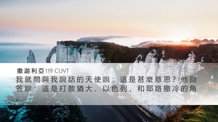 撒 迦 利 亞 1:19 CUVT Bible Verse Image