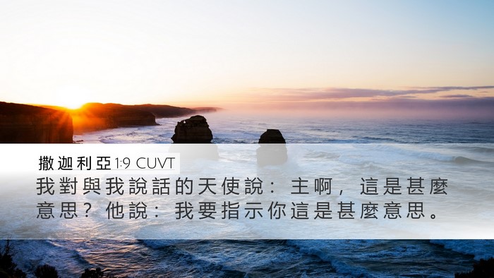 撒 迦 利 亞 1:9 CUVT Bible Verse Image