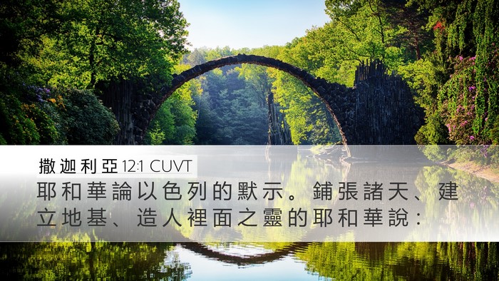 撒 迦 利 亞 12:1 CUVT Bible Verse Image