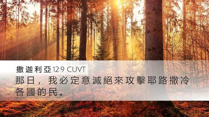 撒 迦 利 亞 12:9 CUVT Bible Verse Image