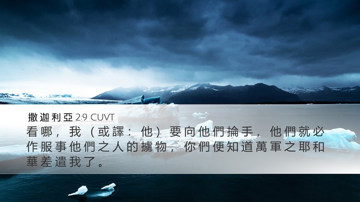 撒 迦 利 亞 2:9 CUVT Bible Verse Image