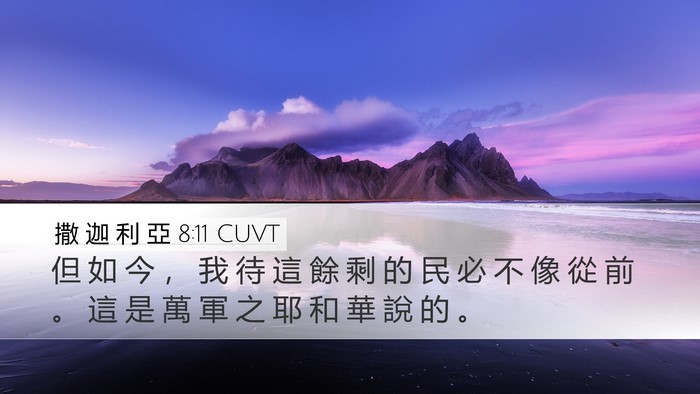 撒 迦 利 亞 8:11 CUVT Bible Verse Image