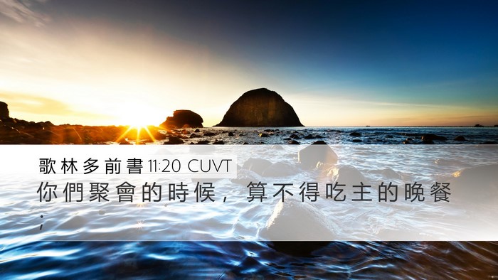 歌 林 多 前 書 11:20 CUVT Bible Verse Image