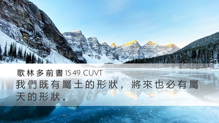 歌 林 多 前 書 15:49 CUVT Bible Verse Image
