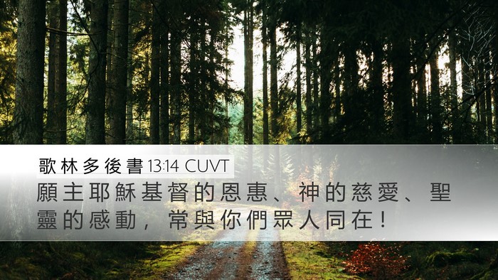 歌 林 多 後 書 13:14 CUVT Bible Verse Image
