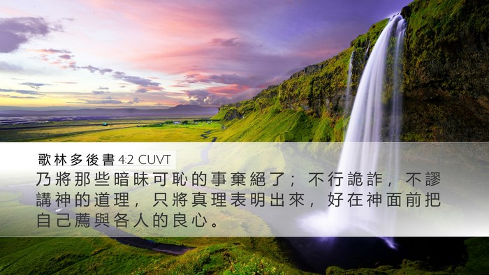 歌 林 多 後 書 4:2 CUVT Bible Verse Image