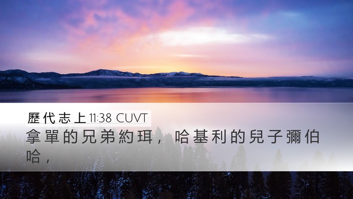 歷 代 志 上 11:38 CUVT Bible Verse Image