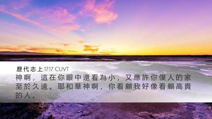 歷 代 志 上 17:17 CUVT Bible Verse Image