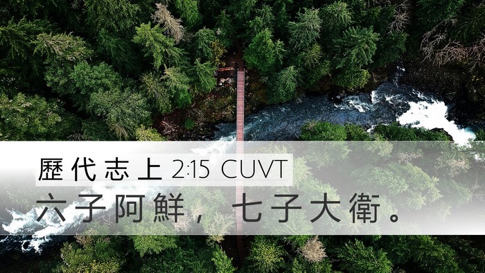 歷 代 志 上 2:15 CUVT Bible Verse Image