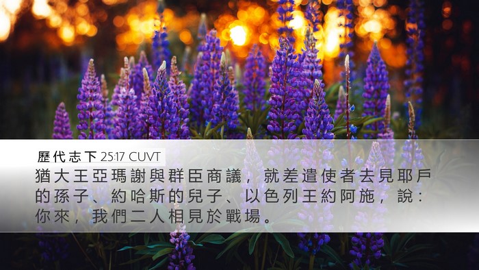 歷 代 志 下 25:17 CUVT Bible Verse Image