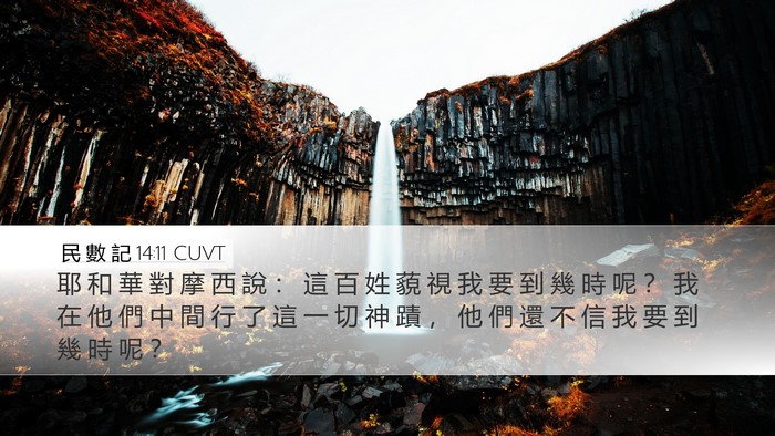 民 數 記 14:11 CUVT Bible Verse Image