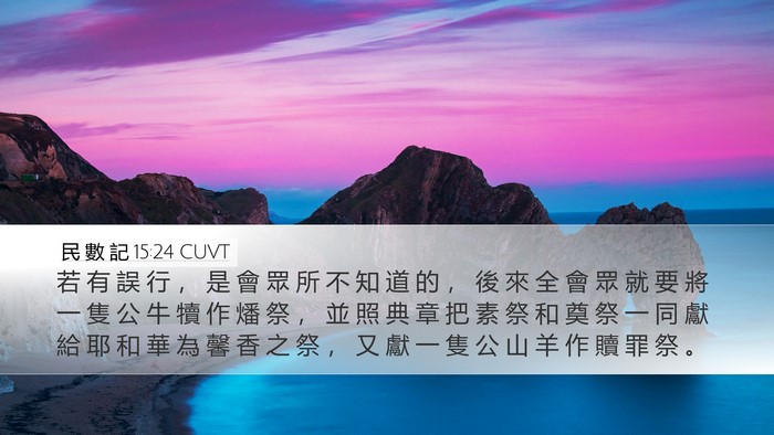 民 數 記 15:24 CUVT Bible Verse Image