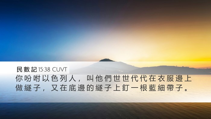 民 數 記 15:38 CUVT Bible Verse Image