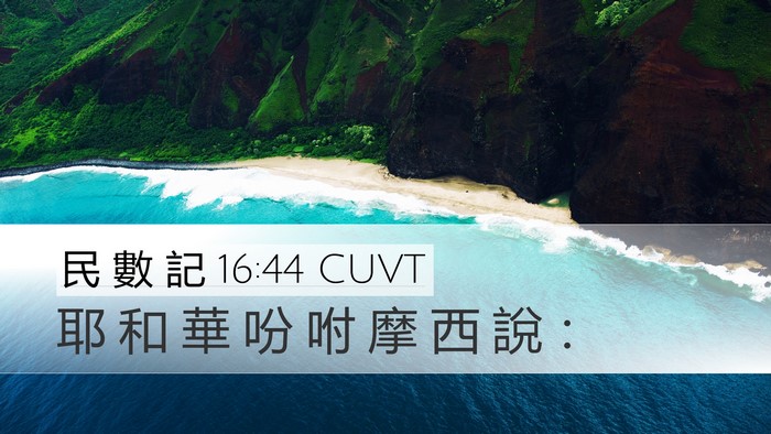 民 數 記 16:44 CUVT Bible Verse Image