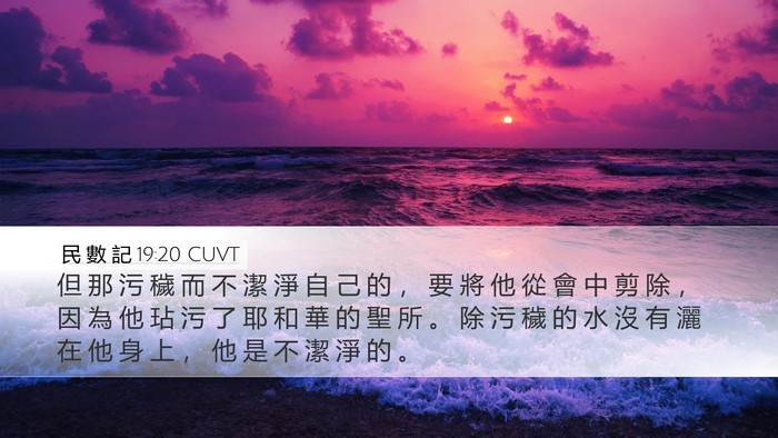 民 數 記 19:20 CUVT Bible Verse Image