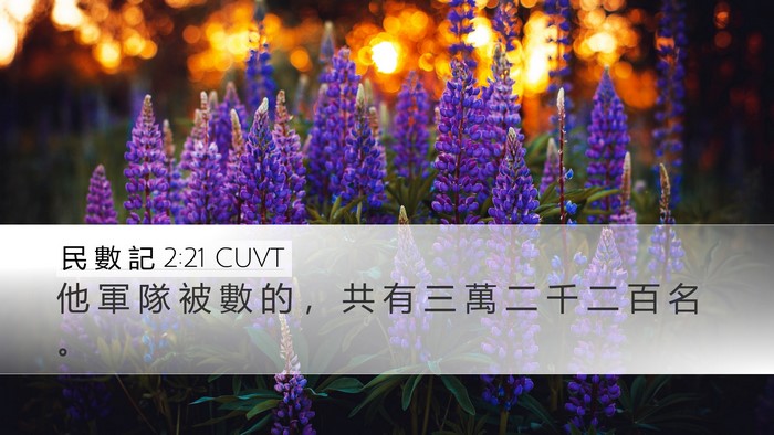 民 數 記 2:21 CUVT Bible Verse Image