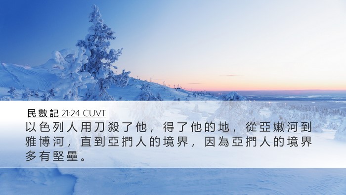 民 數 記 21:24 CUVT Bible Verse Image