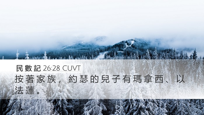 民 數 記 26:28 CUVT Bible Verse Image