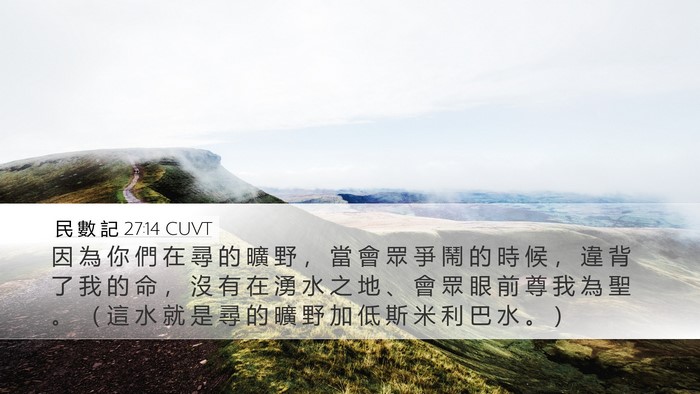 民 數 記 27:14 CUVT Bible Verse Image