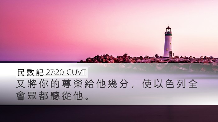 民 數 記 27:20 CUVT Bible Verse Image