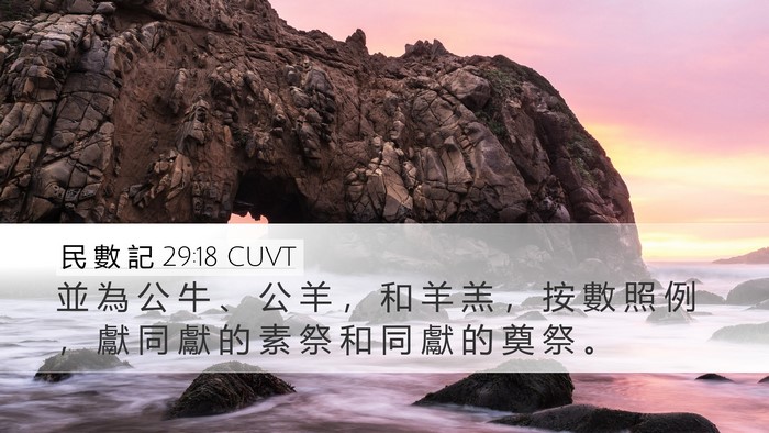 民 數 記 29:18 CUVT Bible Verse Image