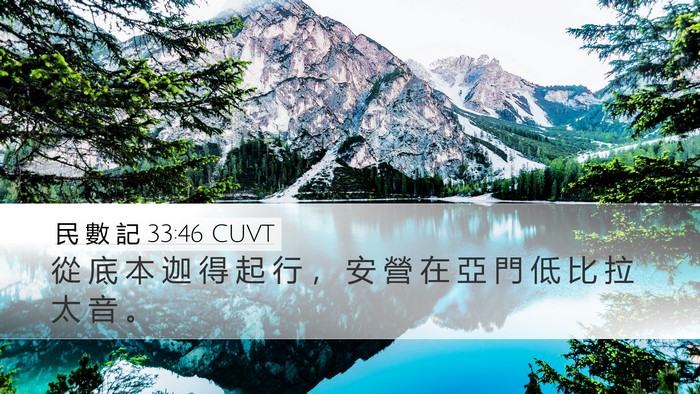 民 數 記 33:46 CUVT Bible Verse Image