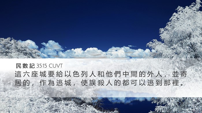 民 數 記 35:15 CUVT Bible Verse Image