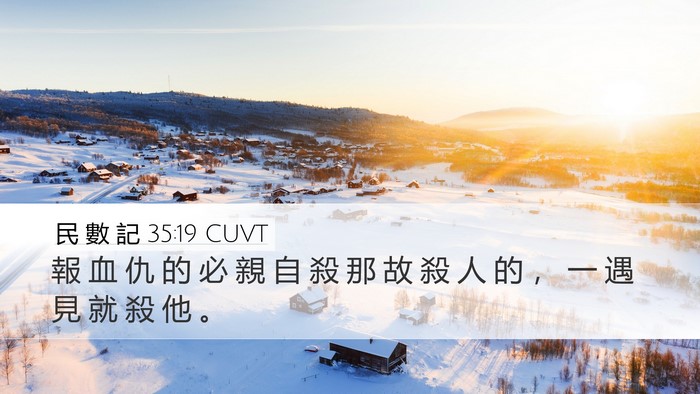 民 數 記 35:19 CUVT Bible Verse Image