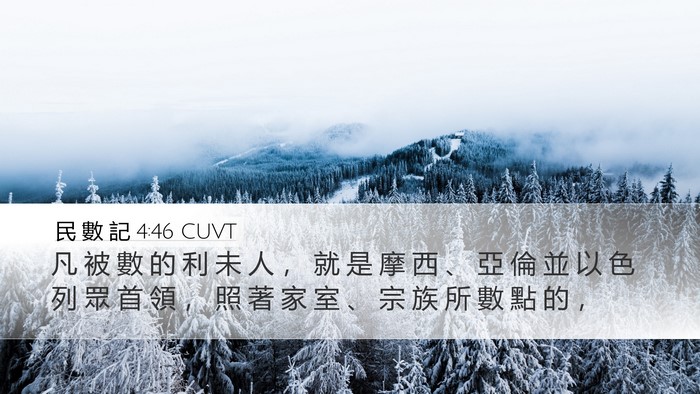 民 數 記 4:46 CUVT Bible Verse Image