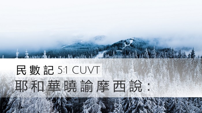 民 數 記 5:1 CUVT Bible Verse Image