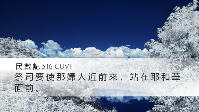 民 數 記 5:16 CUVT Bible Verse Image