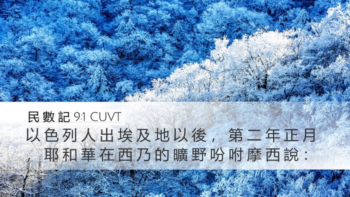 民 數 記 9:1 CUVT Bible Verse Image