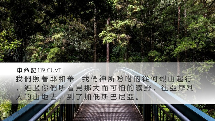 申 命 記 1:19 CUVT Bible Verse Image