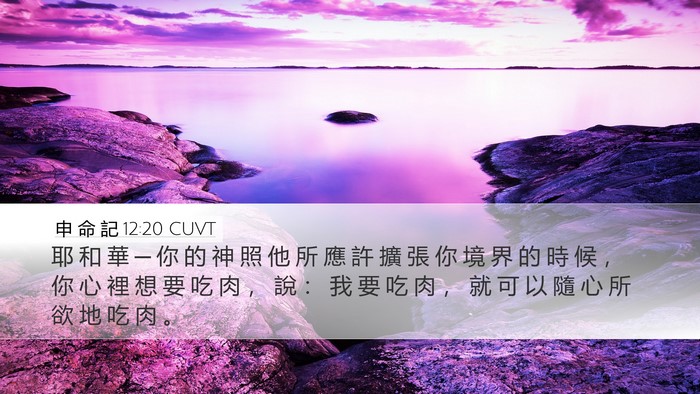 申 命 記 12:20 CUVT Bible Verse Image