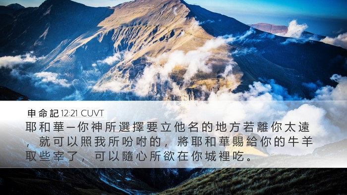 申 命 記 12:21 CUVT Bible Verse Image