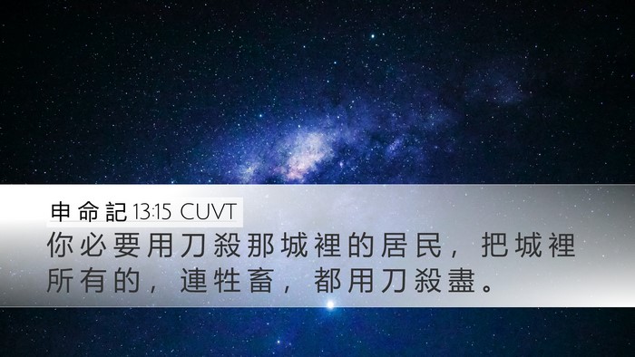 申 命 記 13:15 CUVT Bible Verse Image