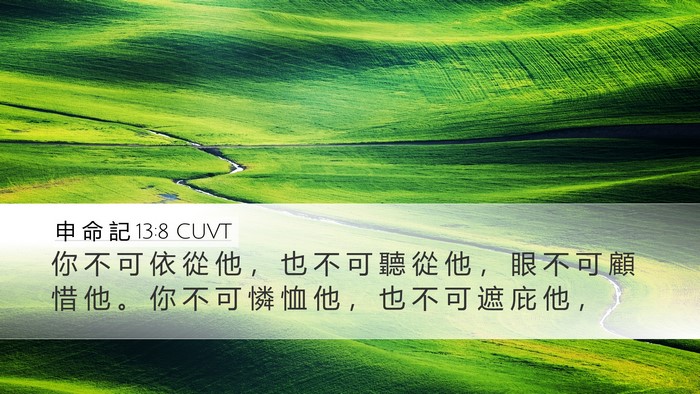 申 命 記 13:8 CUVT Bible Verse Image