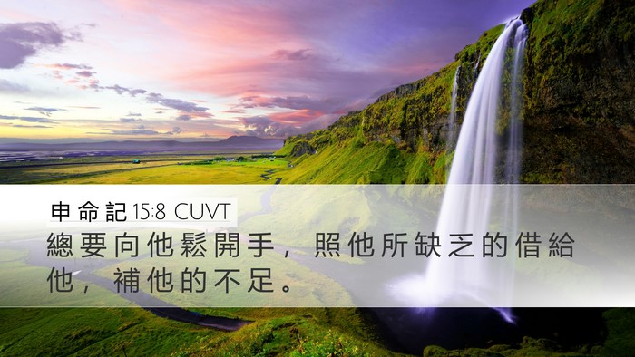 申 命 記 15:8 CUVT Bible Verse Image