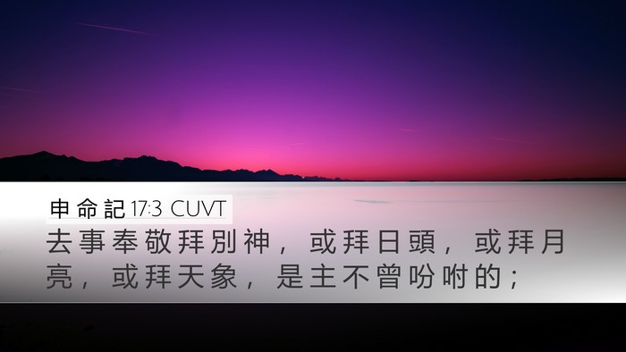 申 命 記 17:3 CUVT Bible Verse Image